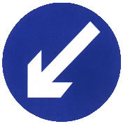 靠左側(cè)道路行駛標(biāo)志