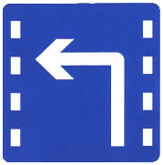 左轉(zhuǎn)車道標(biāo)志